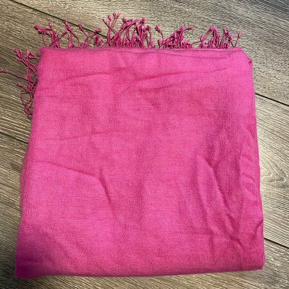 Portolano pink cashmere  scarf